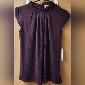 Elle Maroon Blouse Size S
